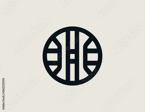 Modern Minimalist Football Rivalry Badge Logo Vector Emblem