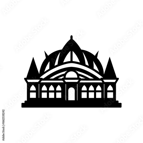 opera house silhouette vector icon