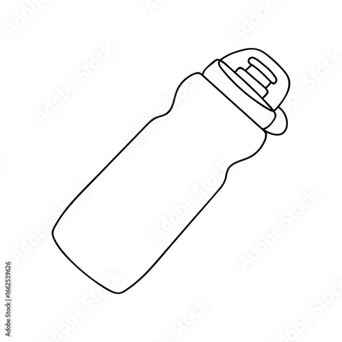Water bottle design outline suitable for various uses and outdoor activities
