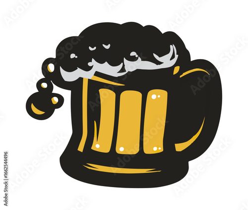 Cartoon beer mug illustration