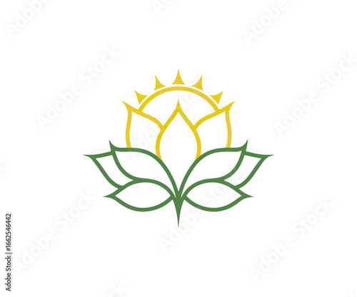 Lotus flower symbol graphic design