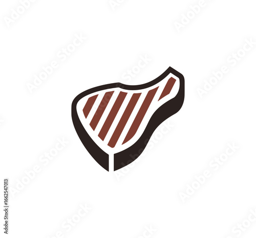 Grilled steak illustration