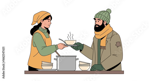 Compassionate Charity Serving Warm Meals to Those in Need