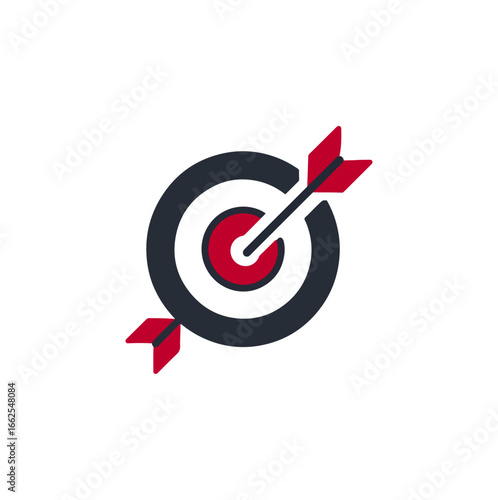 Target illustration with arrow