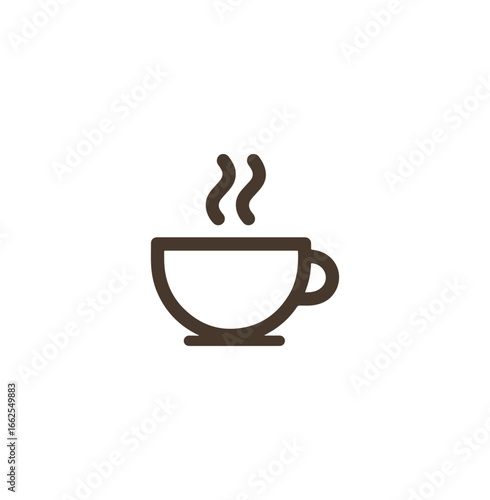 Simple coffee cup graphic design