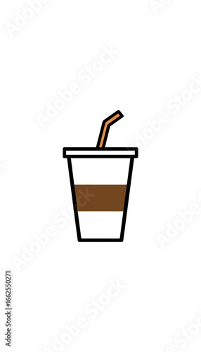 Simple beverage cup illustration