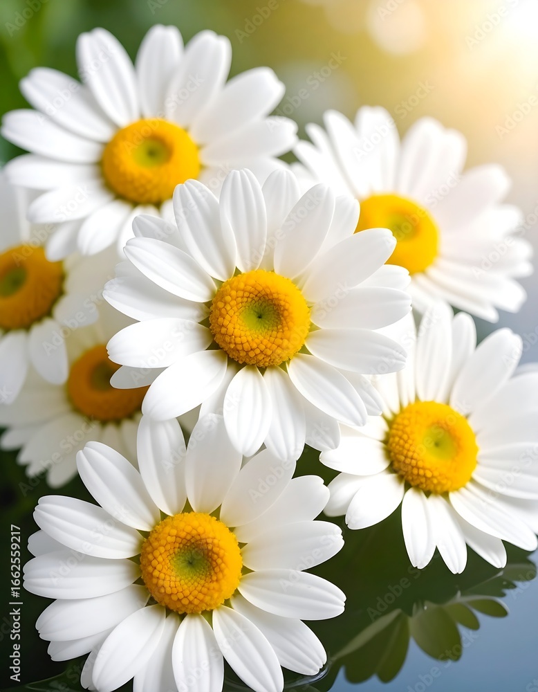 Fototapeta premium Close-up of white daisies