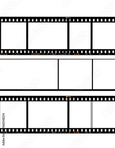 Film strip with blank frames