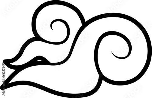 vector cloud graphic