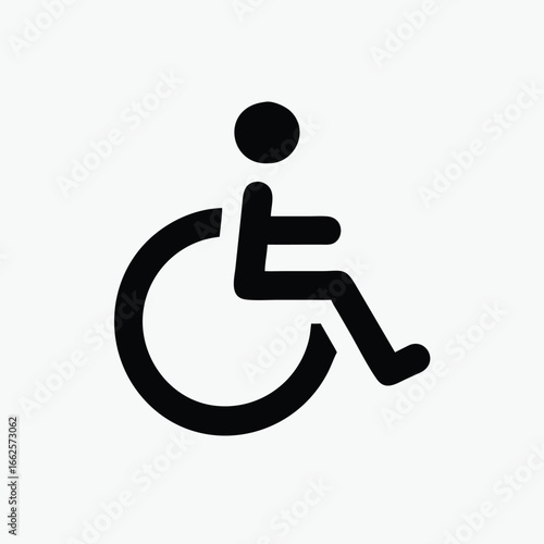 disabled handicap icon vector template 