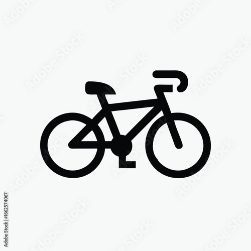 minimalist bycycle icon vector template	