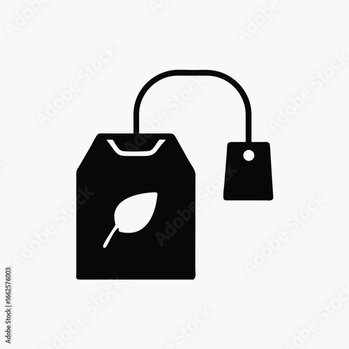tea bag icon vector template