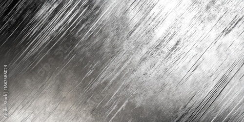 Gray metallic surface with diagonal striations