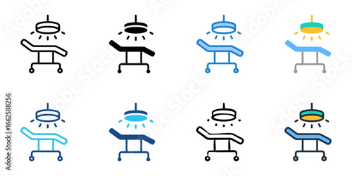 Operating Room icon set multiple style collection 
