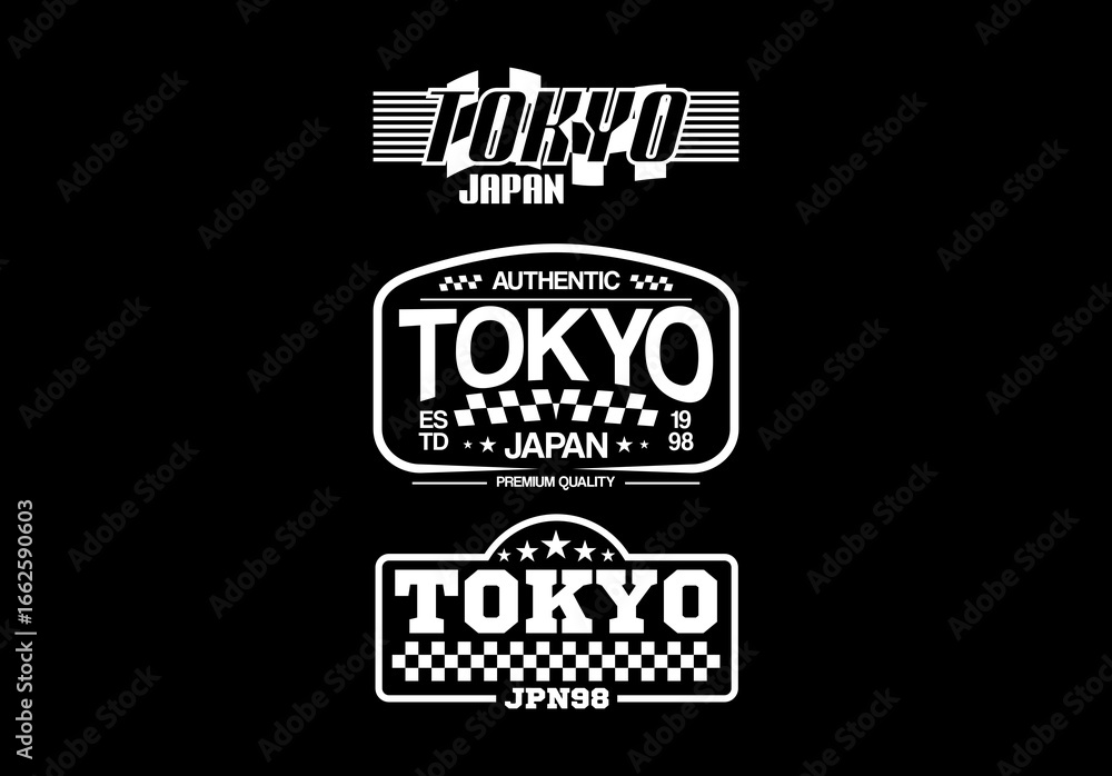Obraz premium Authentic Tokyo urban streetwear design featuring bold, gritty typography inspired by the vibrant streets of Tokyo Perfect for t-shirts, hoodies, posters, and lifestyle merchandise