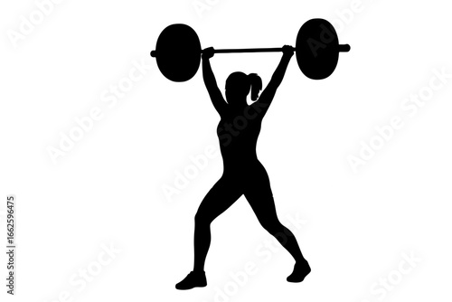 weight lifter play in game silhouette