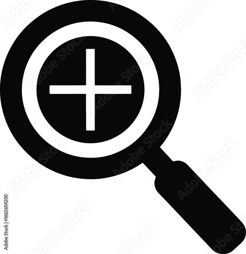 Zoom In Magnifying Glass Plus Icon Enhance Search and Discovery