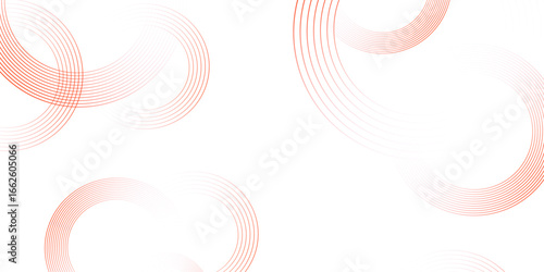 red white invitation, cover design. Luxury elegant red circle, star pattern .Abstract red circle lines on white background.. vertical vector template for design .