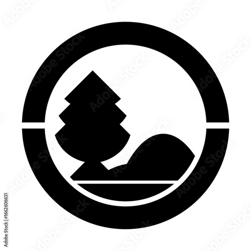 beautiful, simple and elegant pine tree logo