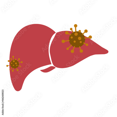 Viral Hepatitis Vector Illustration