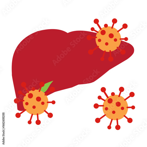 Viral Hepatitis Vector Illustration