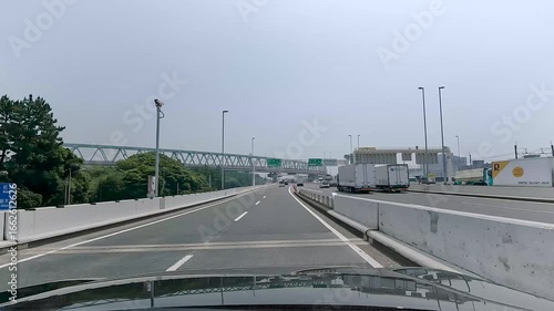 首都高速「辰巳JCT」（湾岸線・深川線）in Tokyo