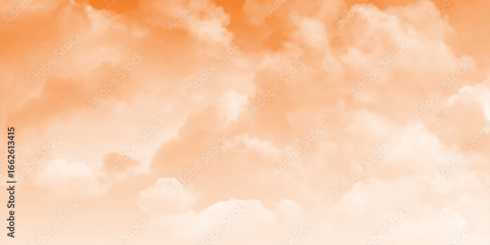 Beautiful movement clouds in the pink sky