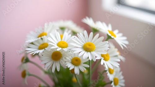 Wallpaper Mural A delicate bouquet of daisies bathed in soft light, symbolizing purity and simplicity. Torontodigital.ca