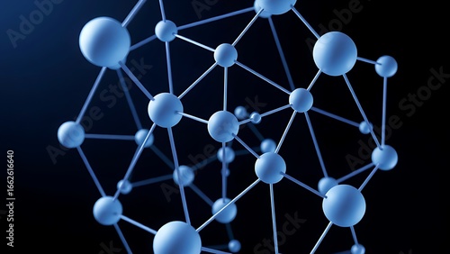 Wallpaper Mural Futuristic interconnected spheres in blue and white, showcasing abstract digital artistry. Torontodigital.ca