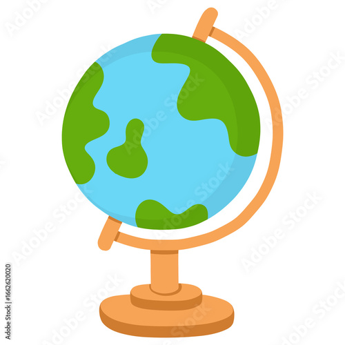 Wallpaper Mural Hand drawn globe cartoon illustration  Torontodigital.ca