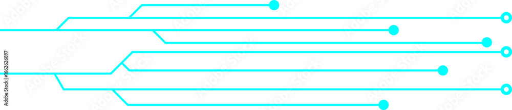 Futuristic Circuit Board Line Footer Futuristic Circuit Board Line Footer