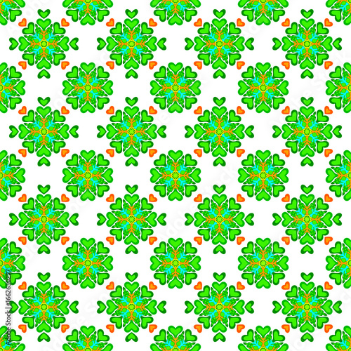 Colorful Floral Mandala Pattern Background 005