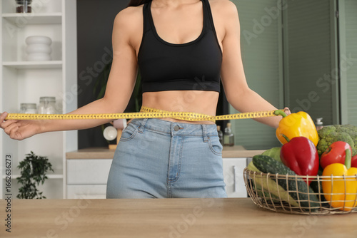 Beautiful young woman with ...
