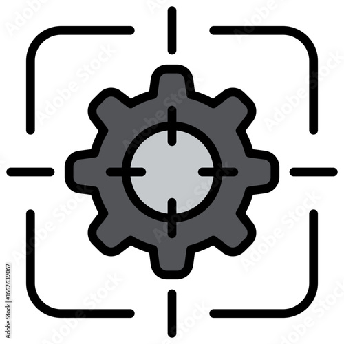 Accuracy Grey Icon Editable Stroke