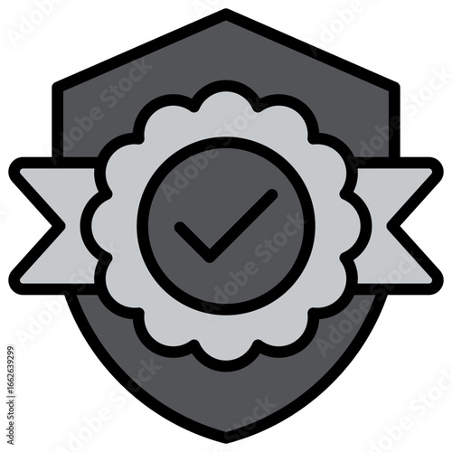 Credibility Grey Icon Editable Stroke