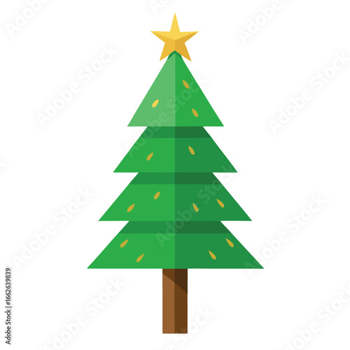 A limitless Christmas tree with endless beauty, isolated on a clean background.