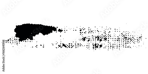 Black Brush strokes isolated on white background. Brush strokes grunge background. Vector brush stroke texture.