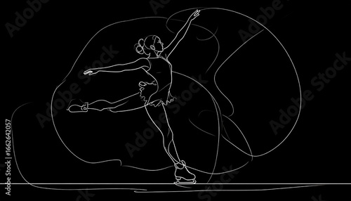 Graceful figure skater in motion (1)