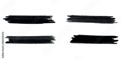 art black ink abstract brush stroke paint background Grunge Paint Roller . Vector brush Stroke . Distressed banner . Black stripes isolated. paintbrush collection . Modern Textured shape