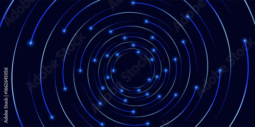 Scene blue light on dark background with effect glowing. modern eps 10