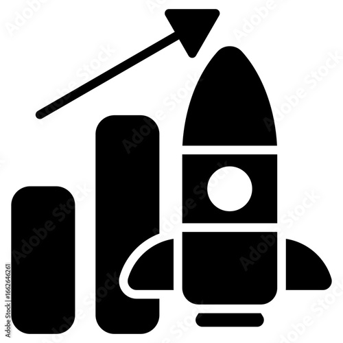 Efficiency Glyph Black Icon