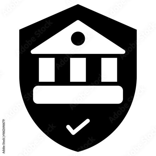 Policy Glyph Black Icon