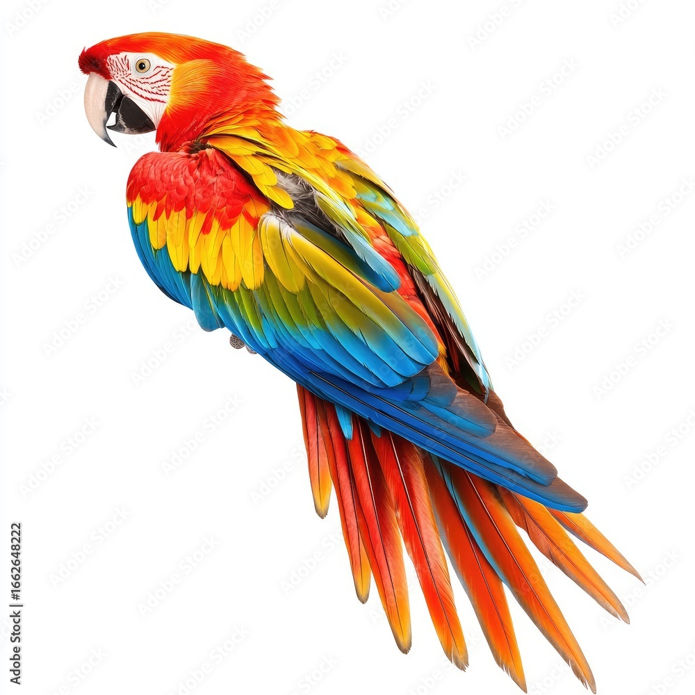 Obraz premium Vibrant parrot with striking colors