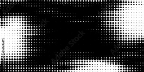 Halftone dot gradient pattern texture set isolated on white background. Dots dots ...