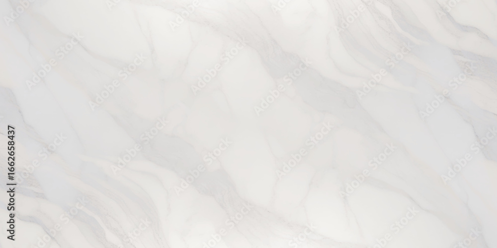 Obraz premium Abstract white marble surface with delicate, flowing gray veins running diagonally across it.