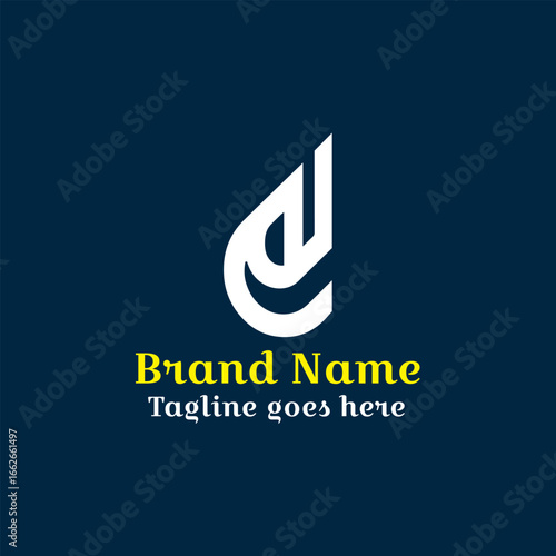 Modern logo. CMYK color mode for print. Fully vector file. Editable color.