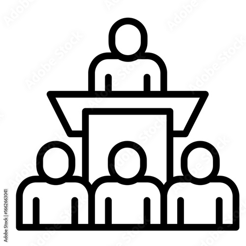 Facilitator  Icon Element For Design