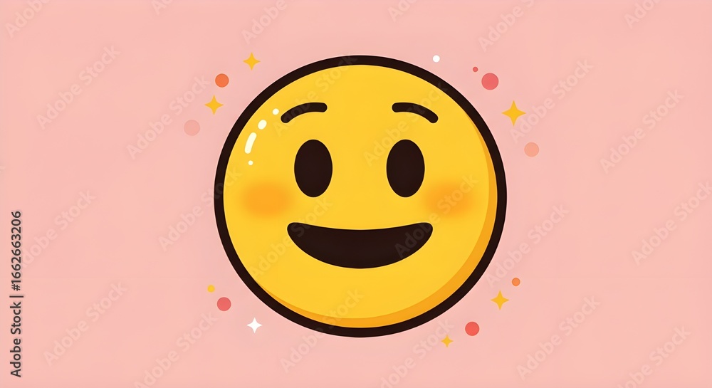 Naklejka premium Cartoon emoji icon with transparent background