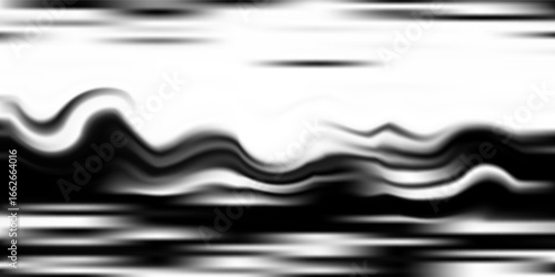Black wavy gradient mesh seamless bg. Vector illustration with soft transition and grainy texture. Blurred abstract background