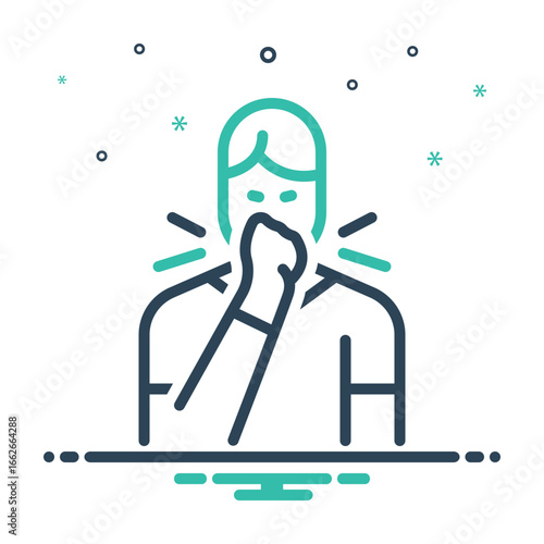 Mix icon for sneeze